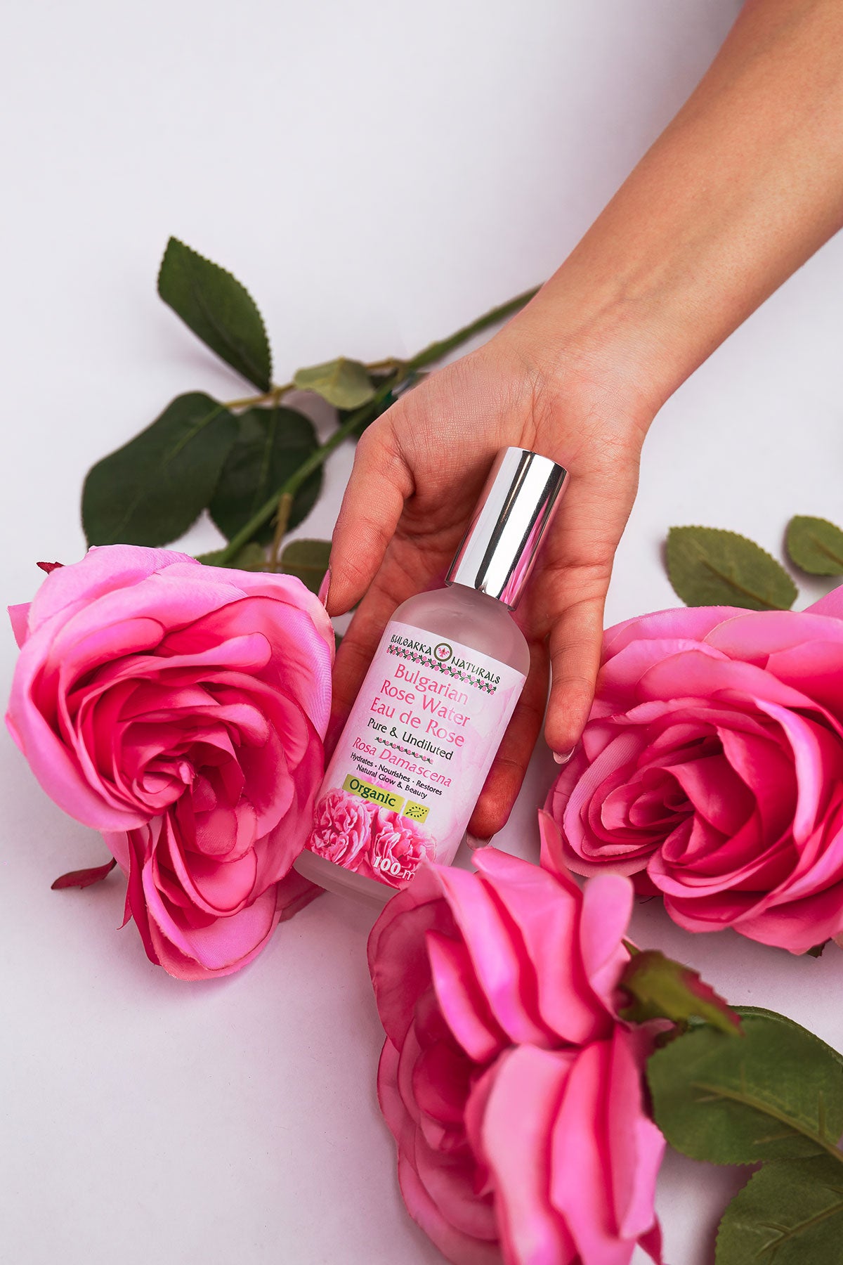 100% Pure Organic Bulgarian Rose Water – 100 ml