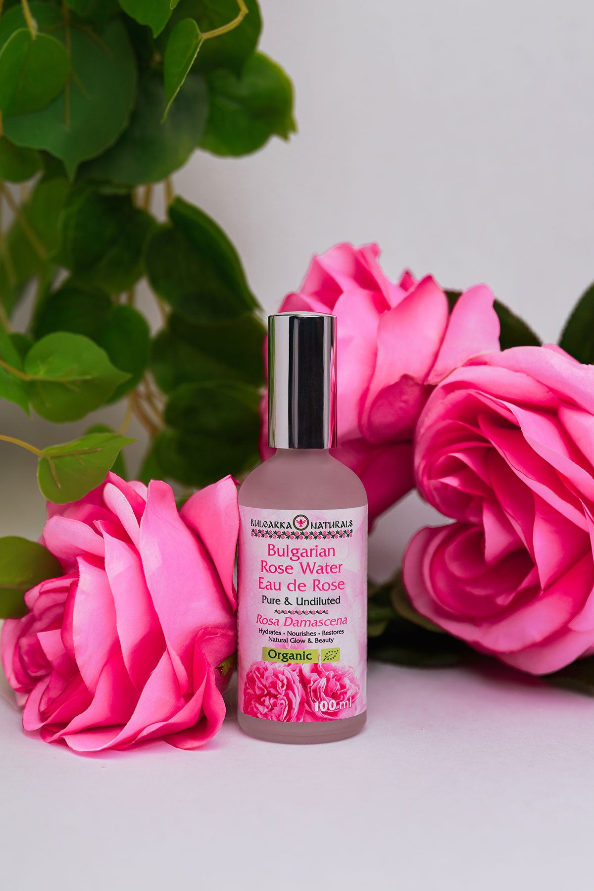 100% Pure Organic Bulgarian Rose Water – 100 ml