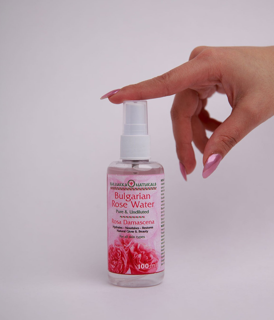 Pure Natural Bulgarian Rose Water – 100 ml