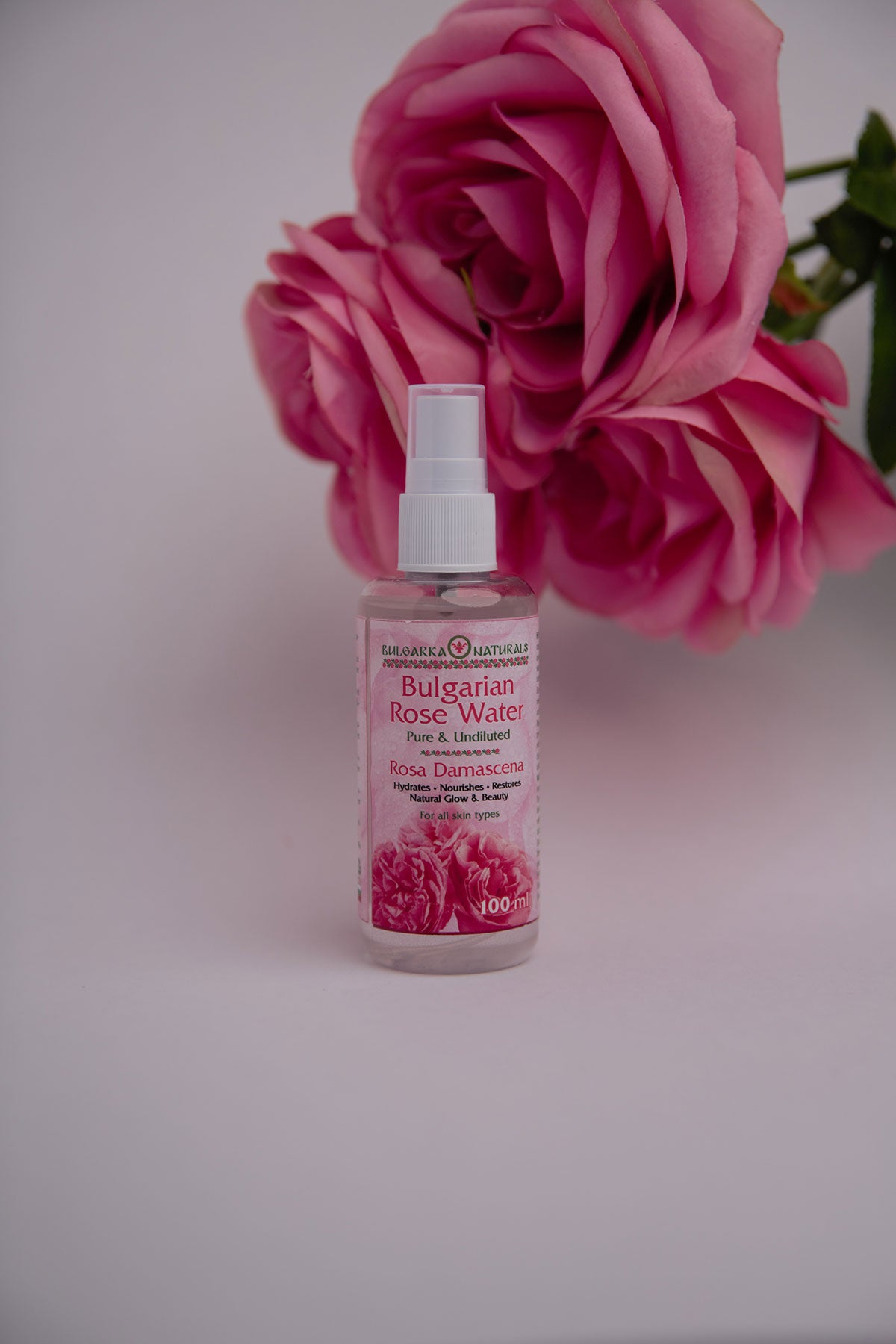 Pure Natural Bulgarian Rose Water – 100 ml