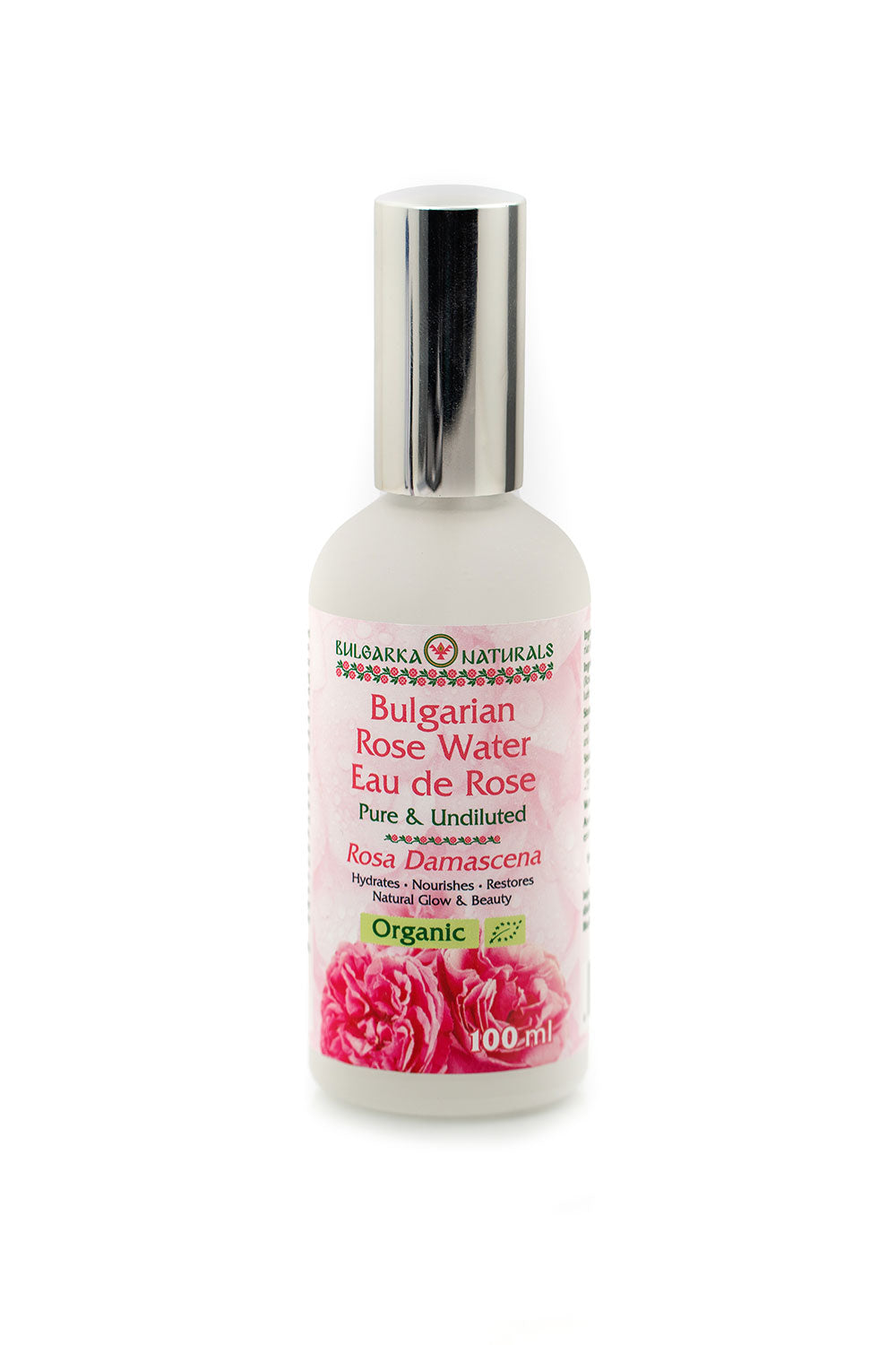 100% Pure Organic Bulgarian Rose Water – 100 ml