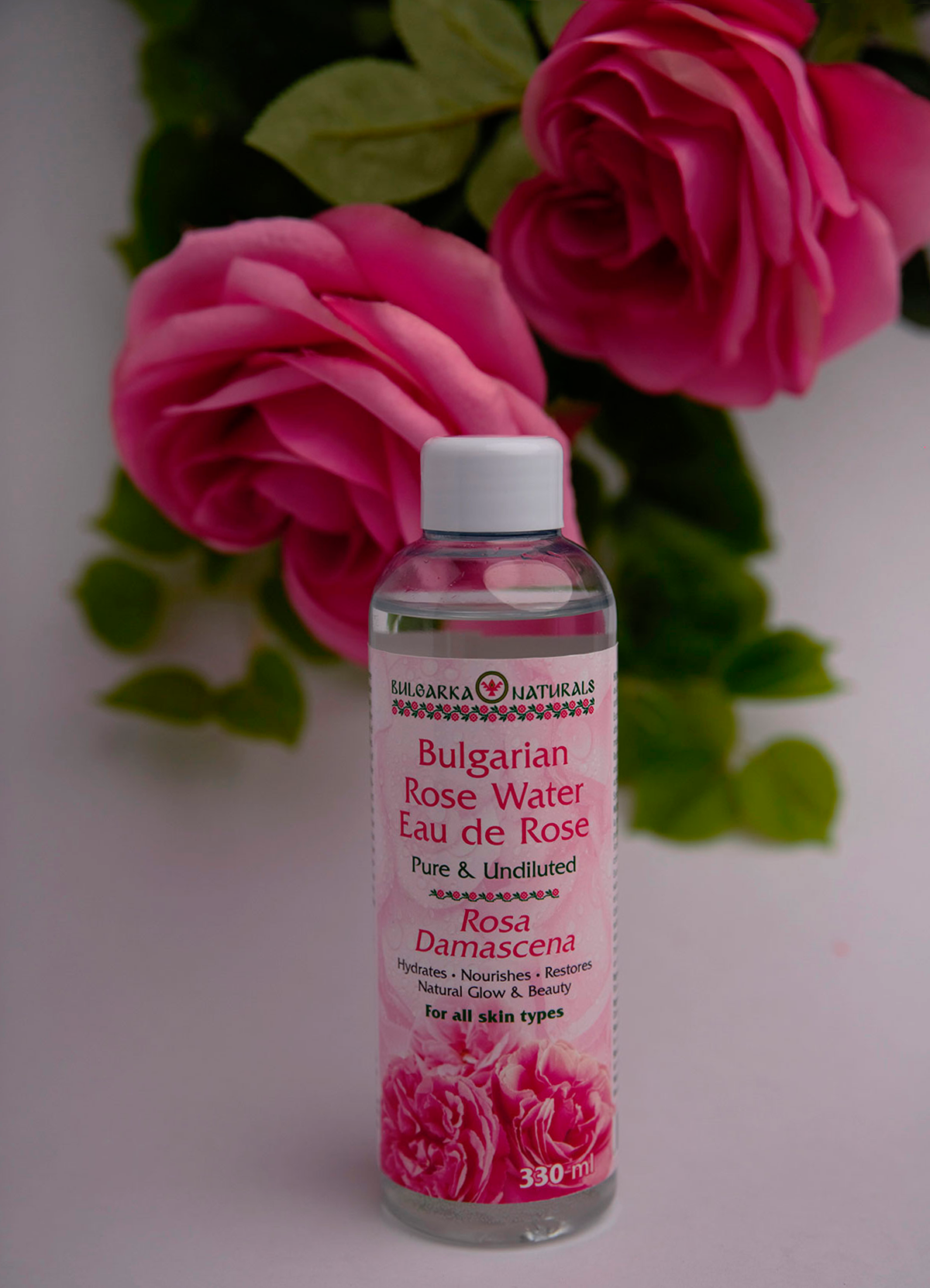 Pure Natural Bulgarian Rose Water – 330 ml
