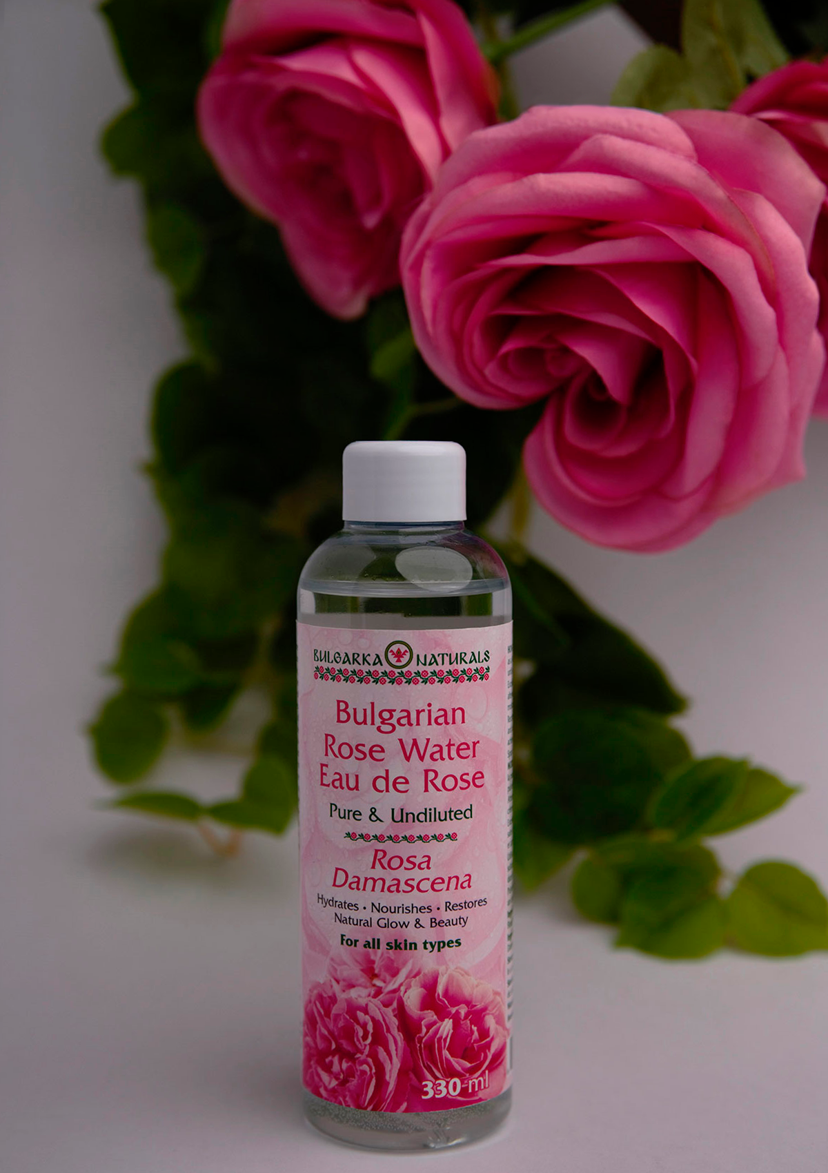 Pure Natural Bulgarian Rose Water – 330 ml
