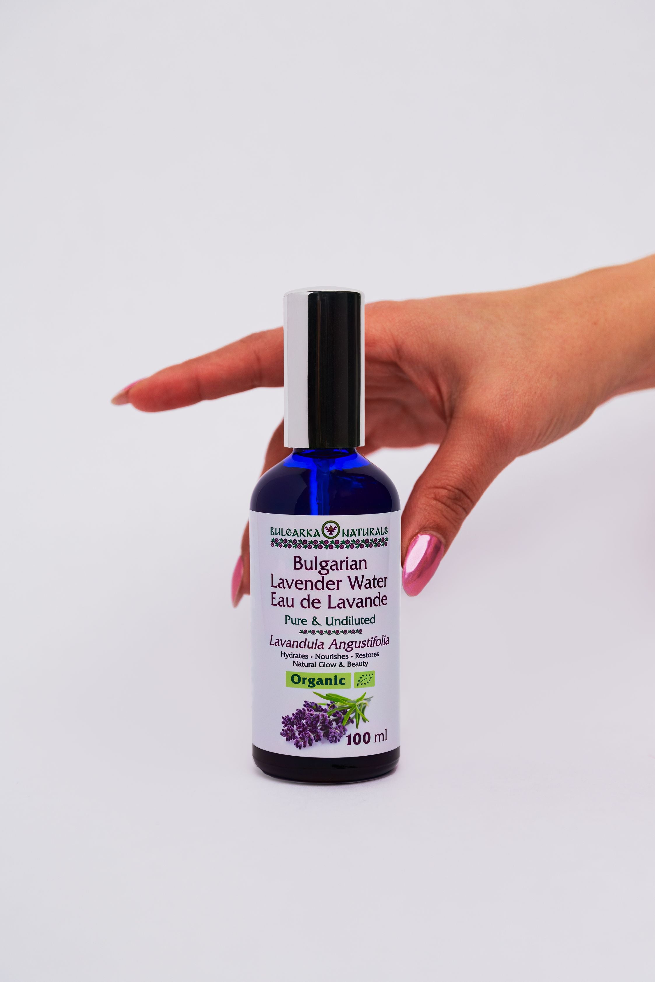 100% Pure Organic Bulgarian Lavender Water – 100 ml